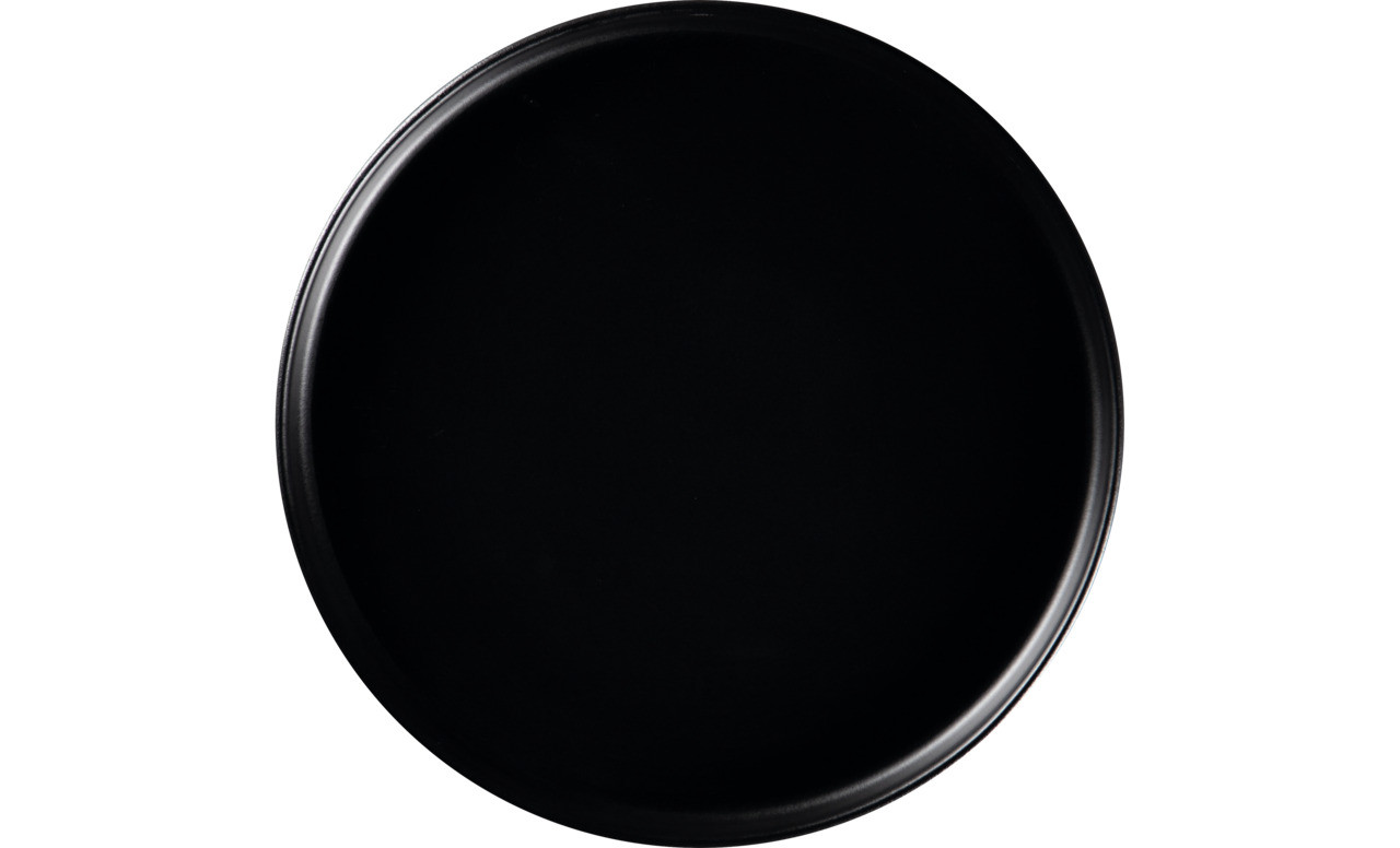 Nordic, Teller flach ohne Rand / Deckel ø 270 mm schwarz für NODP27